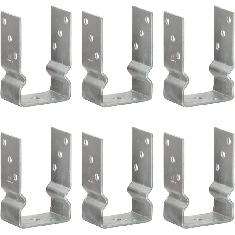 foto del prodotto prolenta premium furniture limited picchetti per recinzione 6 pz argento 9x6x15