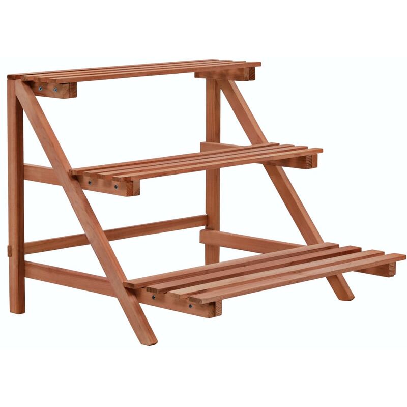 foto del prodotto prolenta premium - furniture limited - piedistallo per piante a 3 mensole in legno