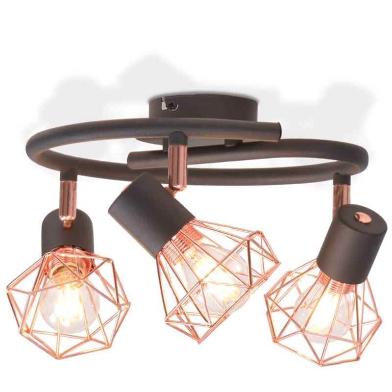 foto del prodotto prolenta premium furniture limited plafoniera con 3 lampadine a led a