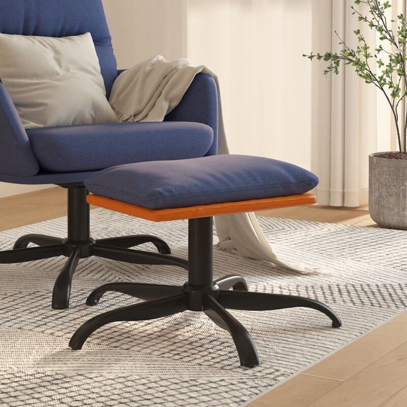 foto del prodotto prolenta premium furniture limited poggiapiedi blu 60x60x36 cm in tessuto e