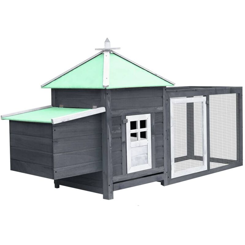 foto del prodotto prolenta premium furniture limited pollaio con casetta nidificazione grigio