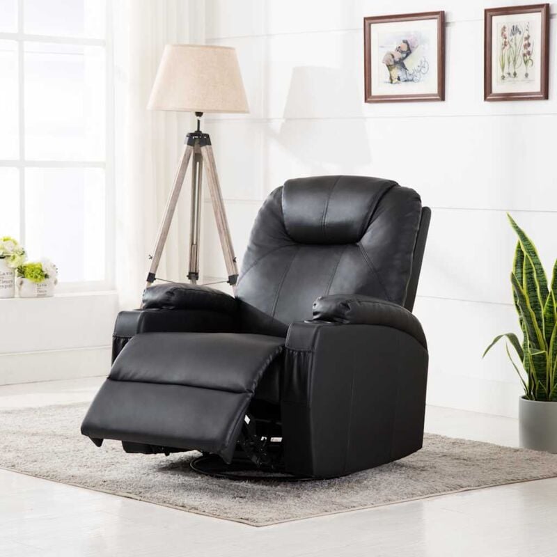 foto del prodotto prolenta premium furniture limited poltrona massaggiante a dondolo nera in