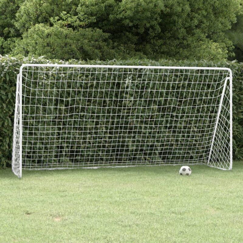 foto del prodotto prolenta premium furniture limited porta da calcio con rete bianca 366x122x182