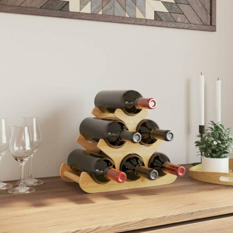 foto del prodotto prolenta premium furniture limited portabottiglie di vino per 6 bottiglie