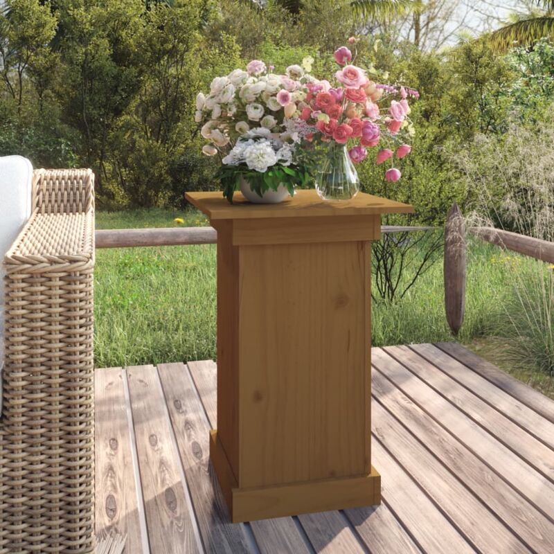 foto del prodotto prolenta premium furniture limited portafiori marrone ambra 40x40x60 cm in legno