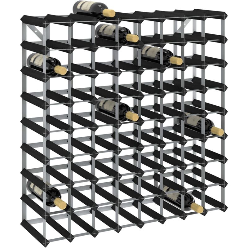 foto del prodotto prolenta premium furniture limited portavini da 72 bottiglie nero in legno