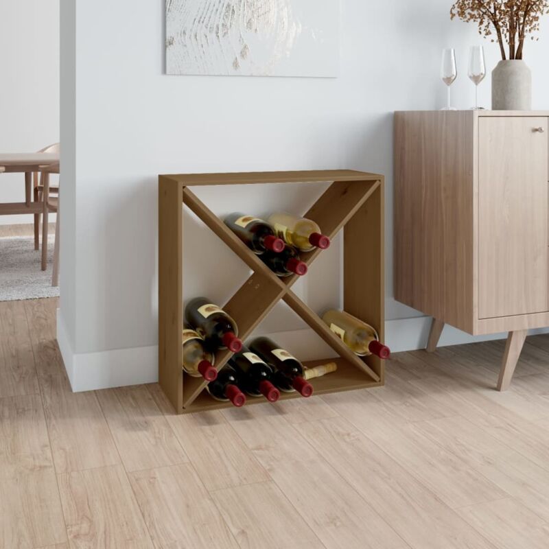 foto del prodotto prolenta premium furniture limited portavini marrone ambra 62x25x62 cm in legno