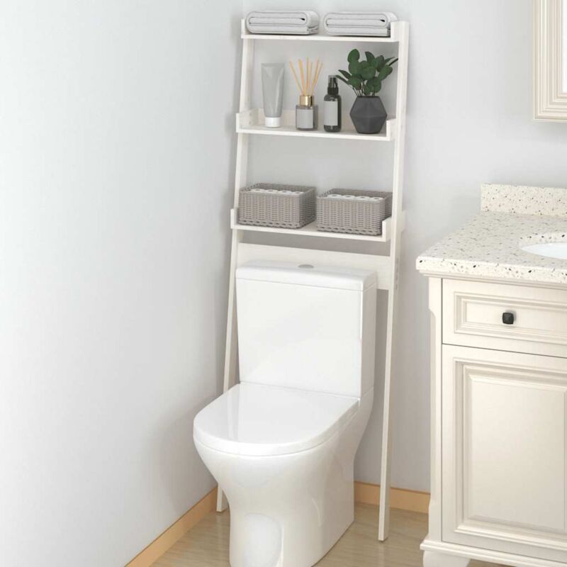foto del prodotto prolenta premium furniture limited rastrelliera da bagno bianca 63,5x32x179 cm