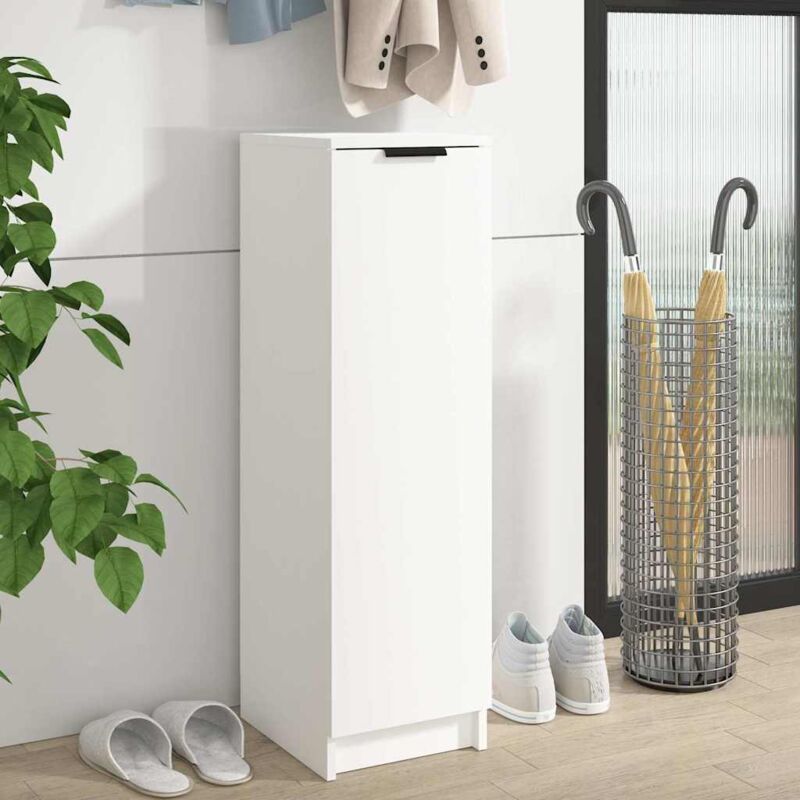 foto del prodotto prolenta premium furniture limited scarpiera bianca 30x35x100 cm in legno