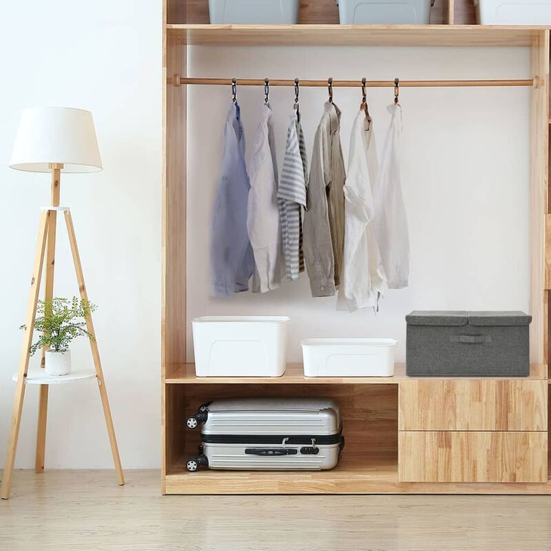 foto del prodotto prolenta premium furniture limited scatola portaoggetti in tessuto 50x30x25 cm