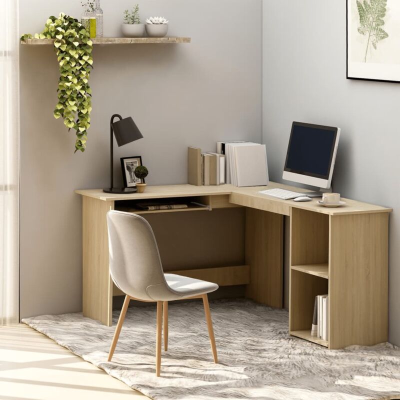 foto del prodotto prolenta premium furniture limited scrivania angolare a l rovere sonoma