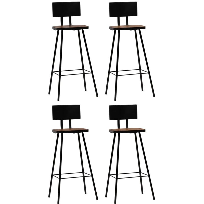 foto del prodotto prolenta premium furniture limited sedie da bar 4 pz legno massello di recupero