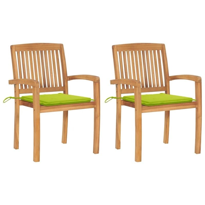 foto del prodotto prolenta premium furniture limited sedie da giardino 2 pz cuscini verde