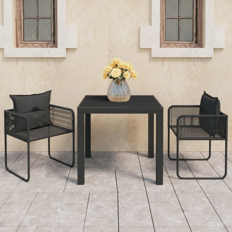 foto del prodotto prolenta premium - furniture limited - set da pranzo da giardino 3 pz in rattan pvc