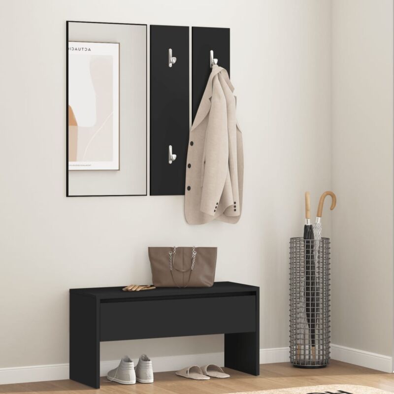 foto del prodotto prolenta premium furniture limited set di mobili da corridoio nero in legno