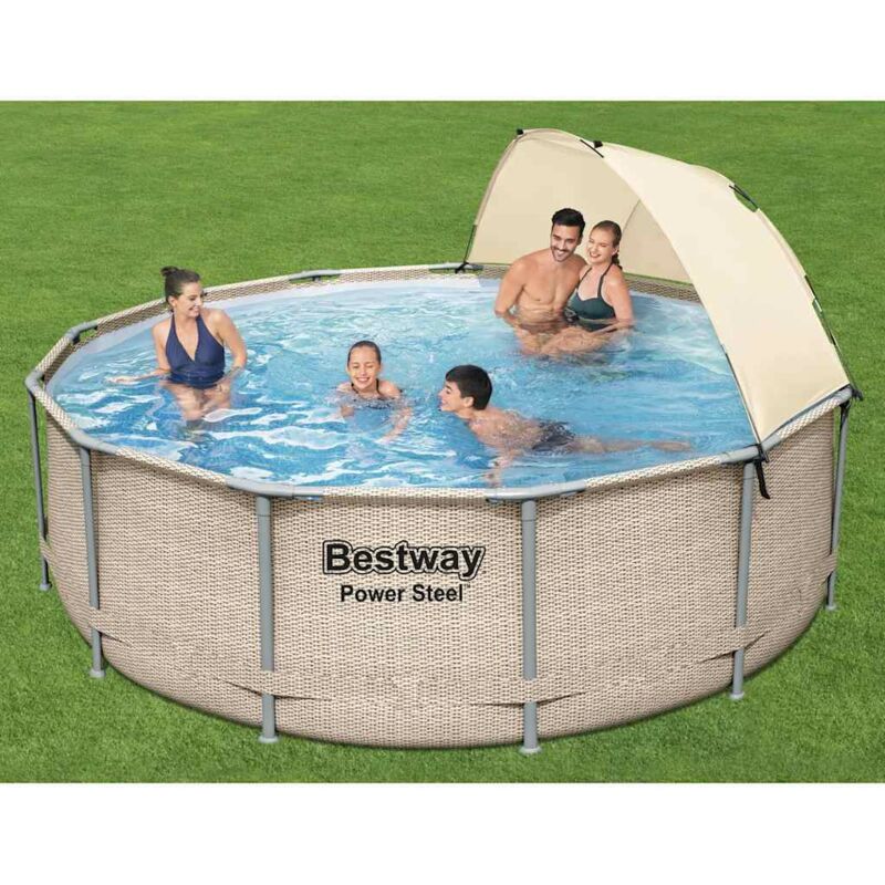 foto del prodotto prolenta premium furniture limited set piscina con tettoia power steel 396x107