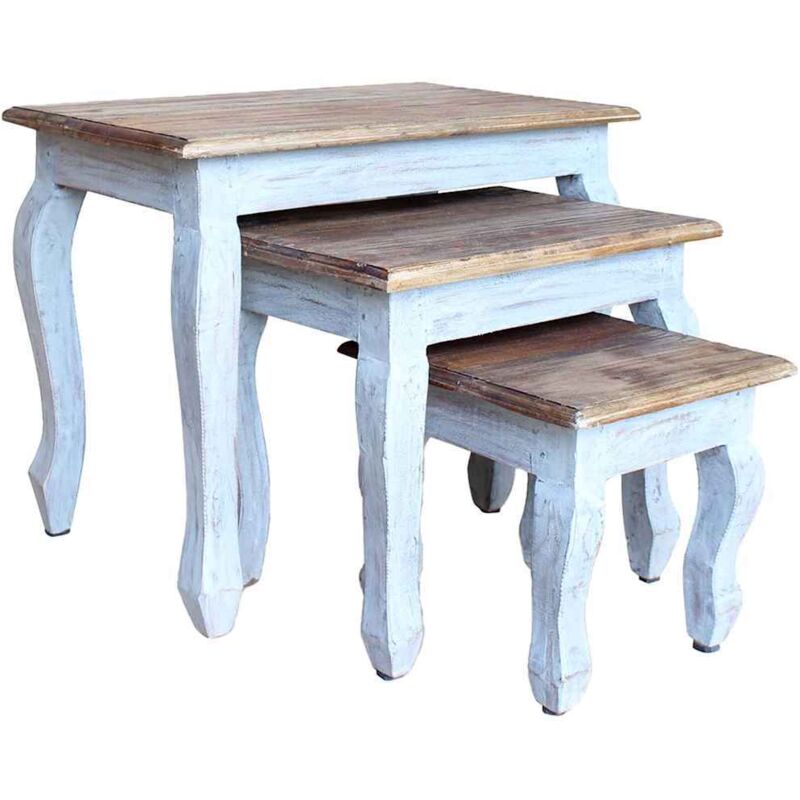 foto del prodotto prolenta premium furniture limited set tavolini a incastro 3 pz in legno