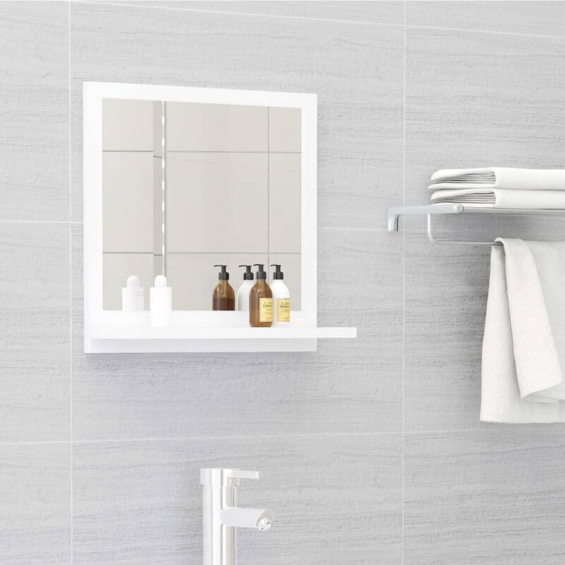 foto del prodotto prolenta premium furniture limited specchio da bagno bianco 40x10,5x37 cm in