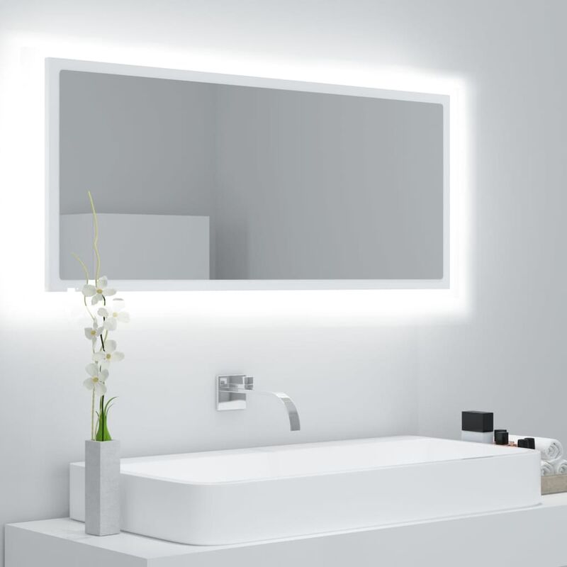 foto del prodotto prolenta premium furniture limited specchio da bagno con led bianco 100x8,5x37