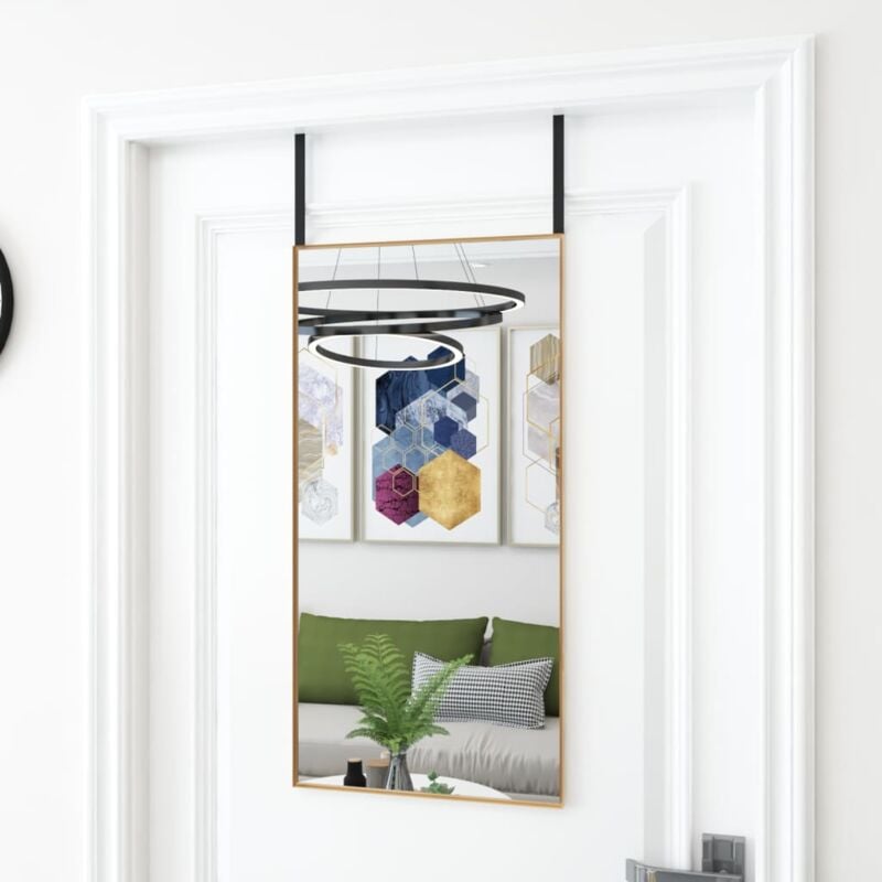 foto del prodotto prolenta premium furniture limited specchio da porta oro 40x80 cm in vetro e