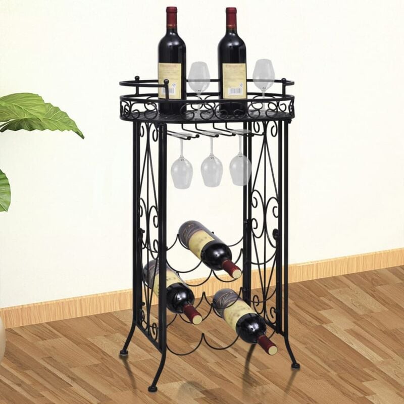 foto del prodotto prolenta premium furniture limited struttura portavini con supporto 9 bottiglie