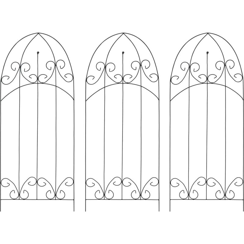 foto del prodotto prolenta premium furniture limited supporti da giardino per piante 3 pz neri