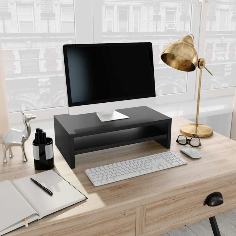 foto del prodotto prolenta premium furniture limited supporto per monitor nero 42x24x13 cm in