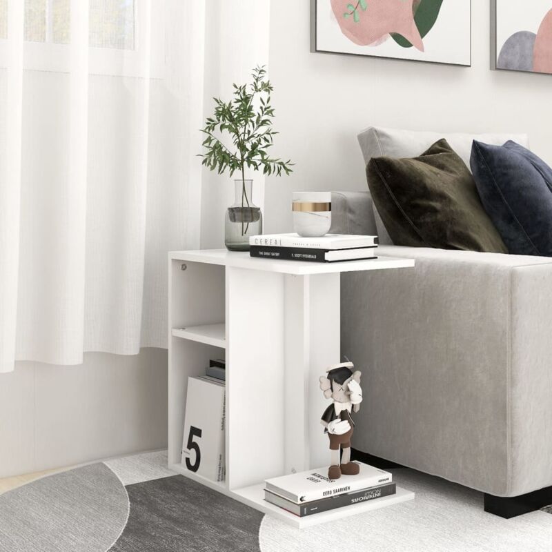 foto del prodotto prolenta premium furniture limited tavolino bianco 50x30x50 cm in legno