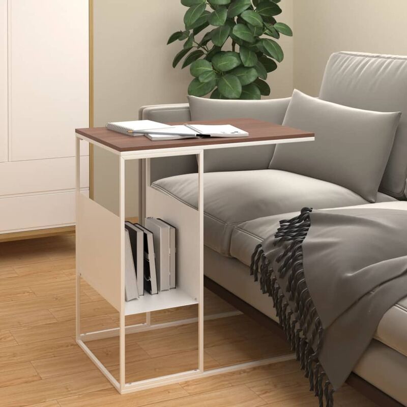 foto del prodotto prolenta premium furniture limited tavolino bianco 55x36x59,5 cm legno