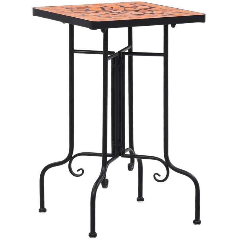 foto del prodotto prolenta premium furniture limited tavolino di servizio con mosaico terracotta