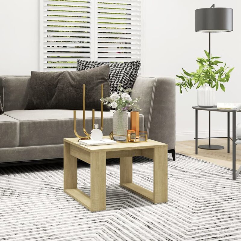 foto del prodotto prolenta premium furniture limited tavolino di servizio rovere sonoma 50x50x35