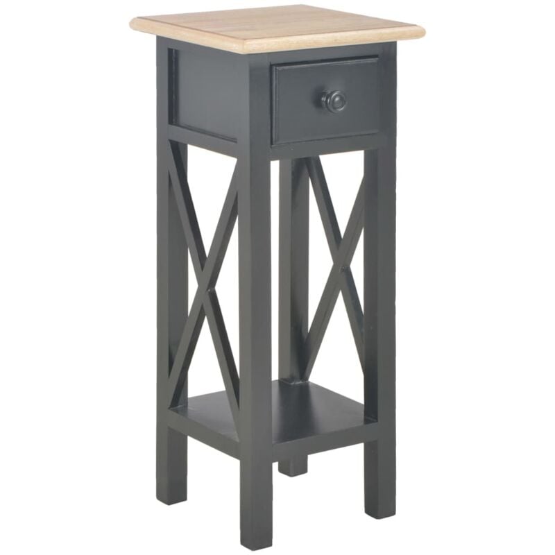 foto del prodotto prolenta premium furniture limited tavolino laterale nero 27x27x65,5 cm in legno