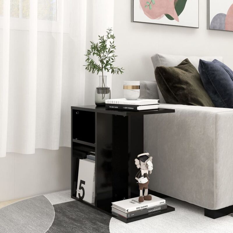 foto del prodotto prolenta premium furniture limited tavolino nero 50x30x50 cm in legno