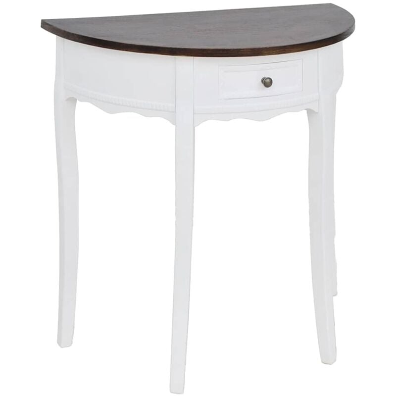 foto del prodotto prolenta premium furniture limited tavolo consolle con cassetto e piano marrone