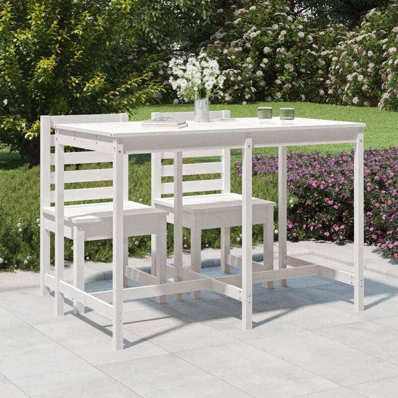 foto del prodotto prolenta premium furniture limited tavolo da giardino bianco 159,5x82,5x110 cm