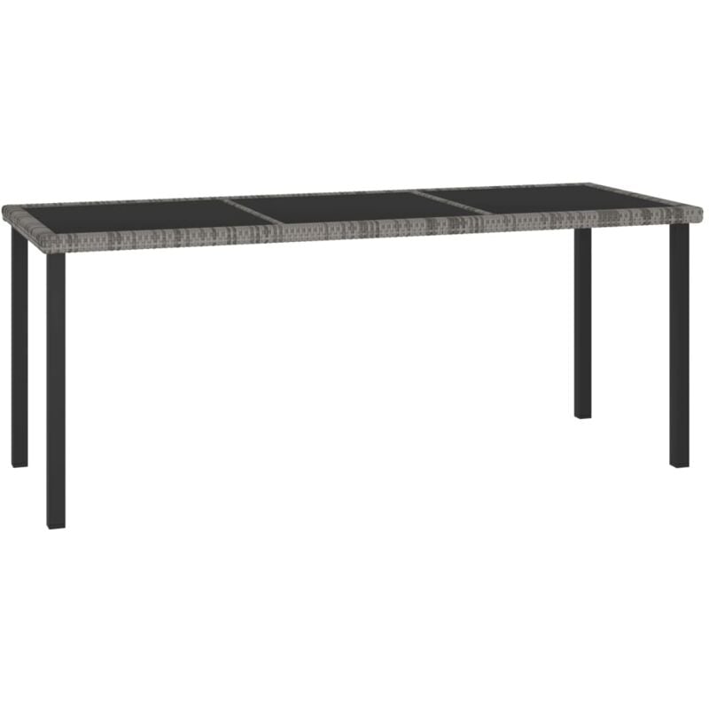 foto del prodotto prolenta premium furniture limited tavolo da pranzo da giardino grigio 180x70x73