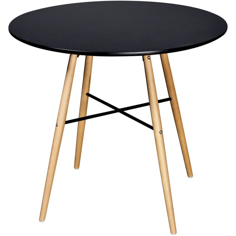 foto del prodotto prolenta premium furniture limited tavolo da pranzo in mdf rotondo nero