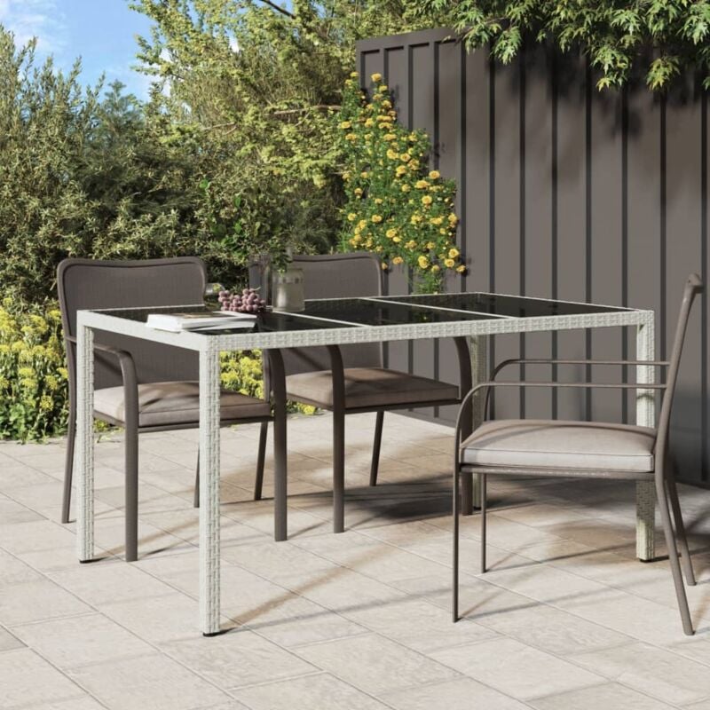 foto del prodotto prolenta premium furniture limited tavolo giardino 150x90x75cm vetro temperato
