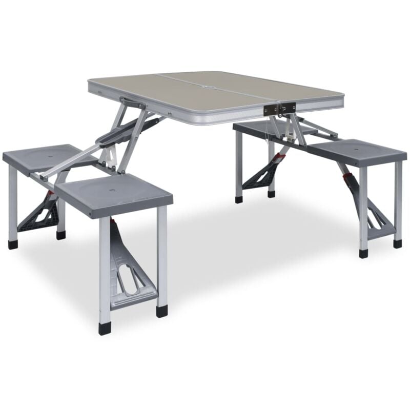 foto del prodotto prolenta premium furniture limited tavolo pieghevole da campeggio con 4 sedili