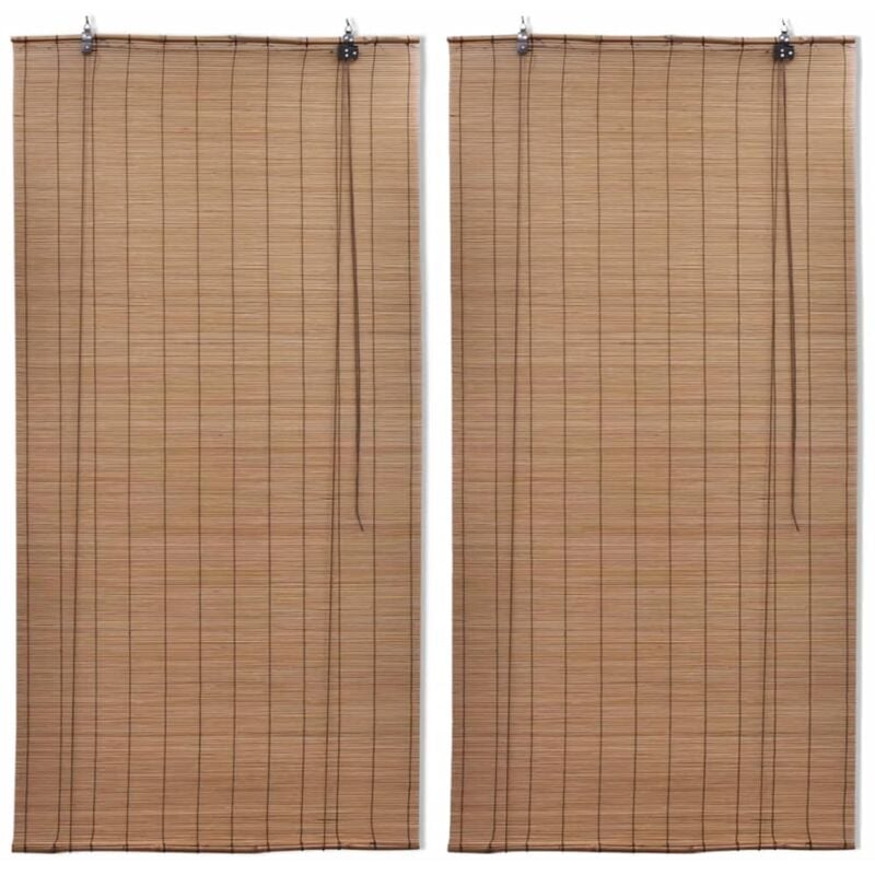 foto del prodotto prolenta premium furniture limited tende a rullo in bamb 2pz 100x160 cm marroni