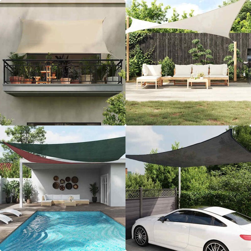 foto del prodotto prolenta premium furniture limited vela parasole 160 g m rossa 2,5x2,5 m in