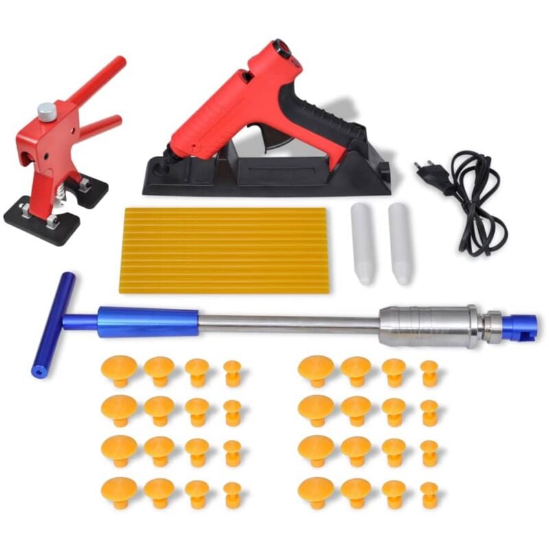 foto del prodotto prolenta premium kit per la rimozione di ammaccature senza vernice strumenti per la riparazione di ammaccature sul pannello della carrozzeria