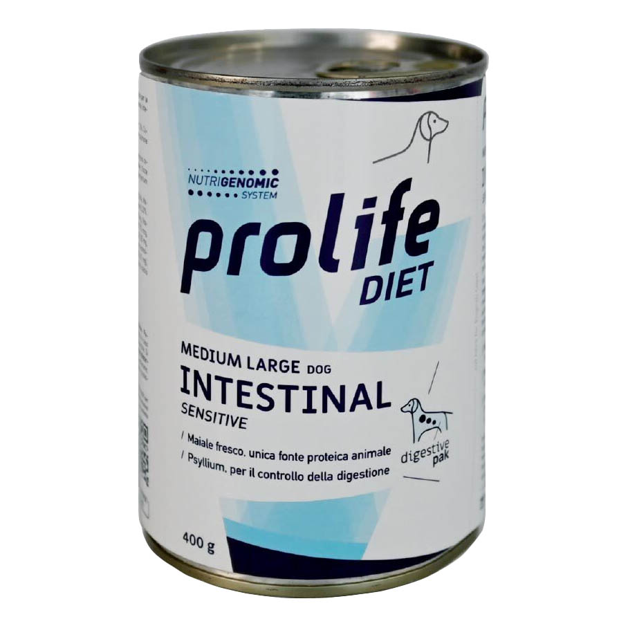 foto del prodotto prolife cane diet intestinal sensitive medium large lattina 400 gr