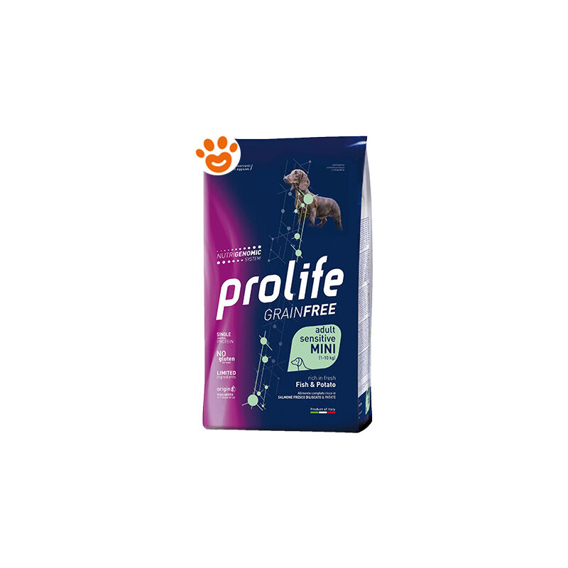 foto del prodotto prolife cane grain free sensitive adulto mini salmone amp patate 2 kg