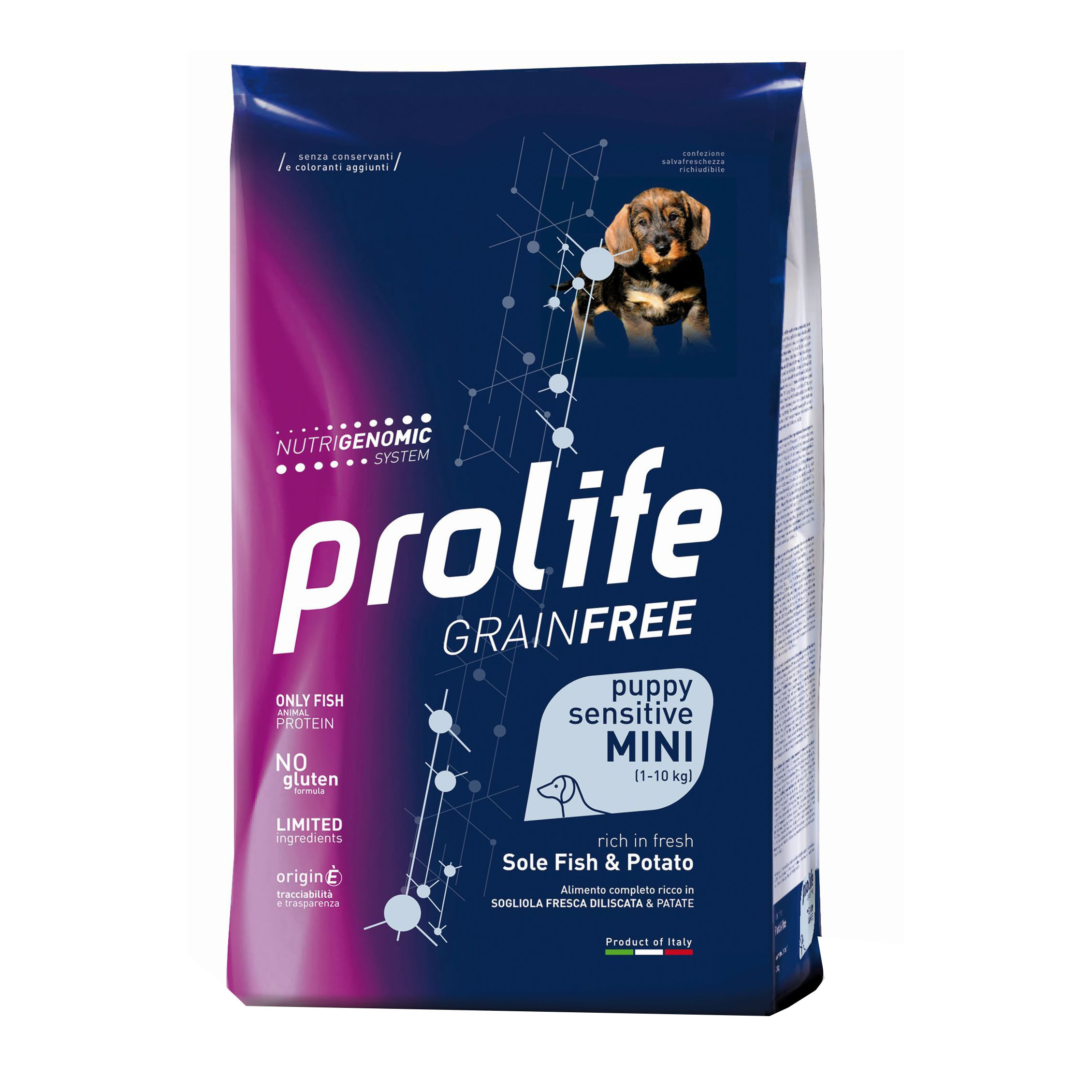 foto del prodotto prolife cane grain free sensitive puppy mini sogliola amp patate 7 kg