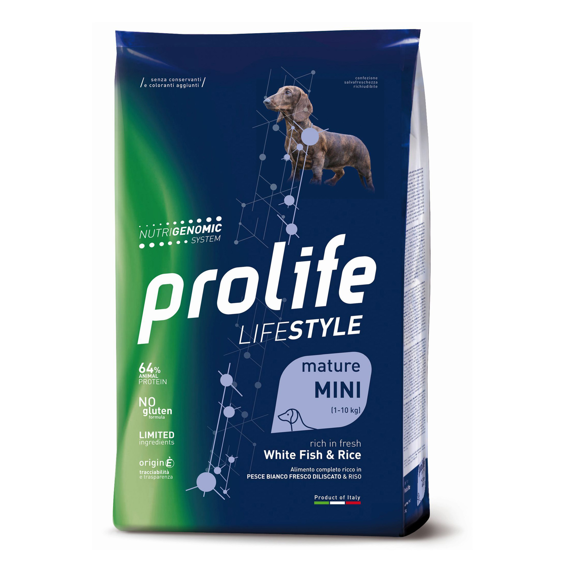 foto del prodotto prolife cane lifestyle mature mini pesce bianco amp riso 2 kg