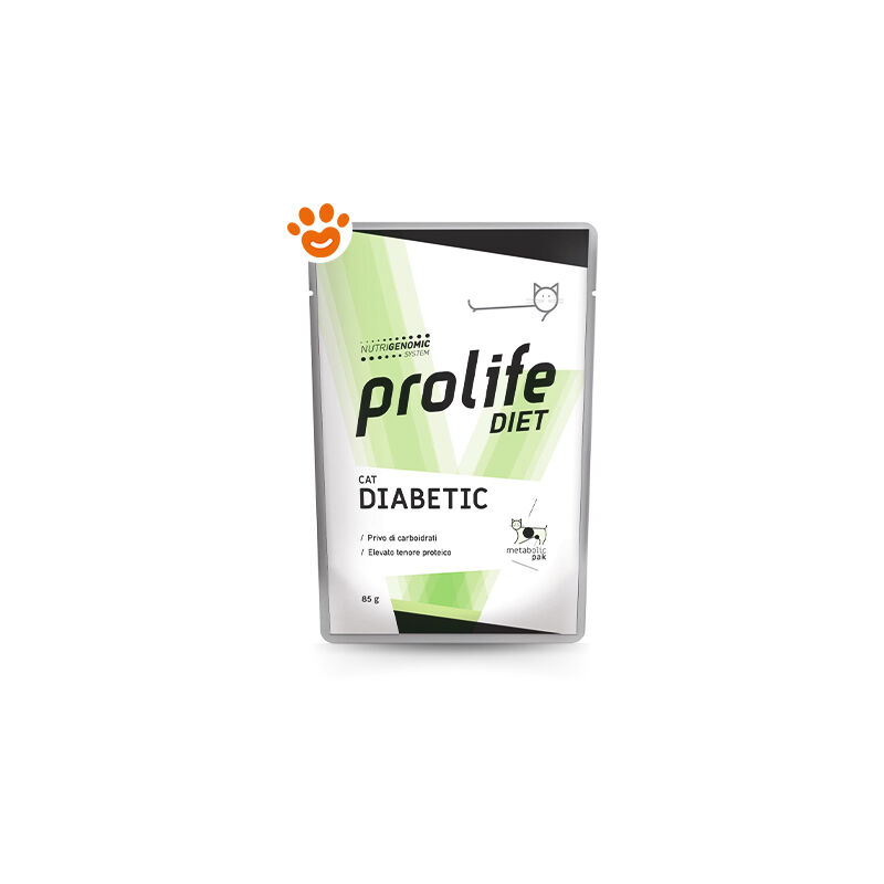 foto del prodotto prolife cat veterinary diabetic cat veterinary diabetic bustina da 85 gr