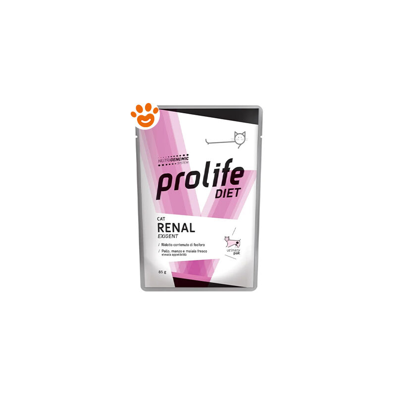foto del prodotto prolife cat veterinary renal exigent cat veterinary renal exigent bustina da 85 gr