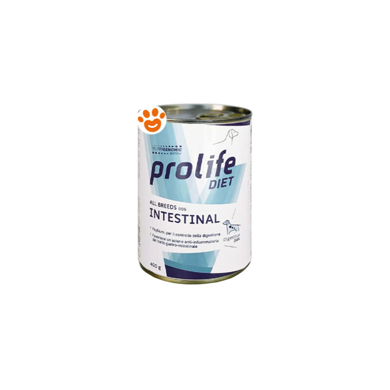 foto del prodotto prolife dog diet intestinal all breeds prolife dog diet intestinal all breeds lattina da 400 gr