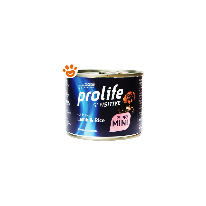 foto del prodotto prolife dog sensitive puppy mini agnello e riso dog sensitive puppy mini agnello e riso lattina da 200 gr